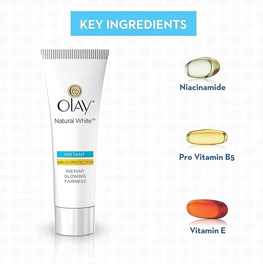 Olay Natural White Light Instant Glowing Fairness Cream, 20g