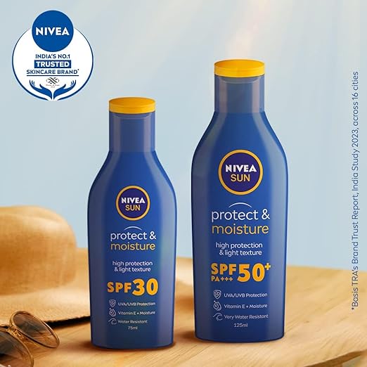 NIVEA Sun Lotion, Spf 50, With Uva & Uvb Protection, Water Resistant Sunscreen For Men & Women, 75 Ml