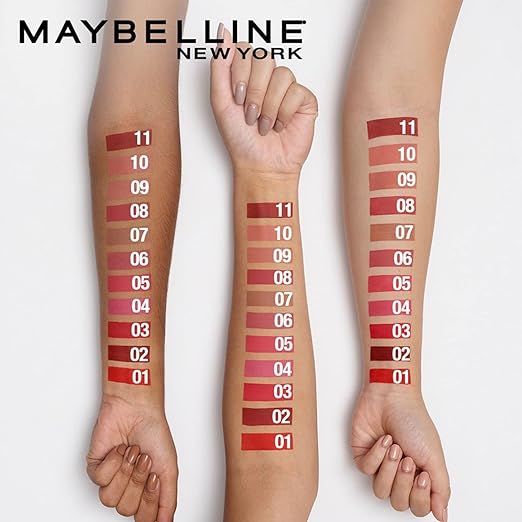 Maybelline New York Sensational Liquid Matte Lipstick - 03, Flush It Red