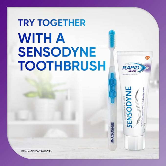 Sensodyne Sensitive Toothpaste Rapid Relief - 80 gm Pack of 2