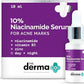 The Derma Co 10% Niacinamide Face Serum For Acne Marks And Acne Prone Skin For Men and Women,10ml