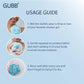 GUBB Luxe Bath Sponge Round Loofah For Women & Men, Bathing Scrubber For Body - Coral & Lilac