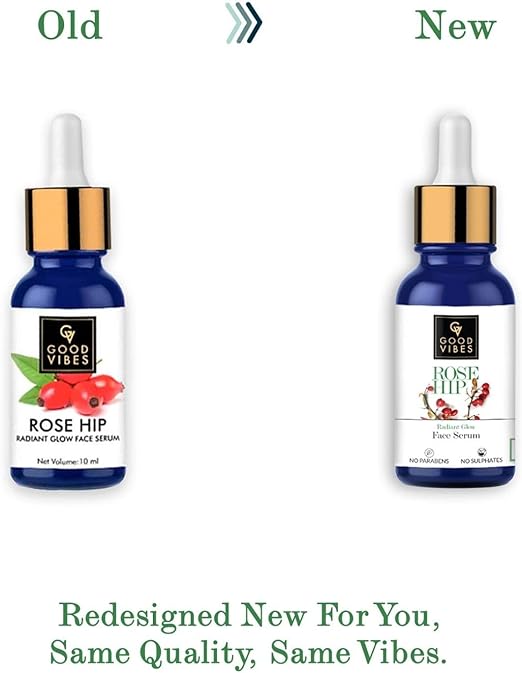 Good Vibes Rose Hip Radiant Glow Face Serum, 10ml