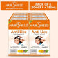 Hairshield Anti Lice Cream Wash 30ml Each (Pack Of 6) Free Head Lice Comb With Every Pack