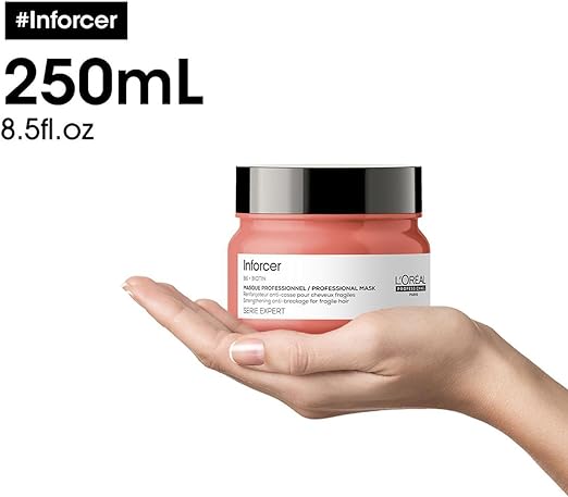 L’Oréal Professionnel | Inforcer Mask | Provides Strength and Prevents Breakage| With Biotin & Vitamin B6 | For Long Fragile, Breaking Hair | SERIE EXPERT | 250ml