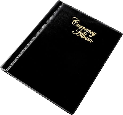 Mahogany Life Currency Note Collection Album with Leather Cover (102 Pockets)