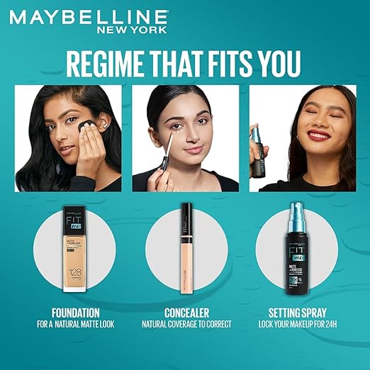 Maybelline New York Fit Me Matte + Poreless Setting Spray, 60 ml | Transfer-proof, 24H Oil-Control Formula With Witch Hazel