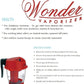 WONDER Steam Inhaler Professional Plastic Vaporizer, Red