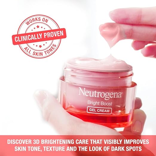 Neutrogena Bright Boost Gel Cream, 1 week to brighter skin, powered by Neoglucosamine, 15g