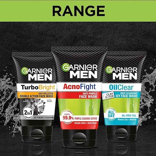 Garnier Men Acno Fight Anti-Pimple Facewash, 100gm