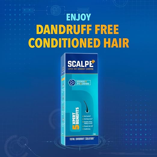 Scalpe Expert Anti Dandruff Shampoo (75ml) -Pack of 2