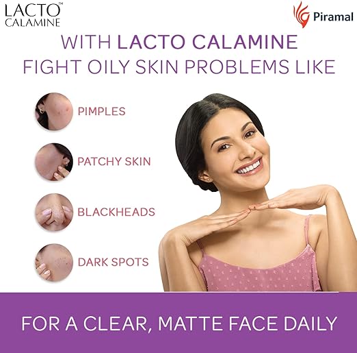 Lacto Calamine Face Lotion for Oil Balance - Oily Skin - 120 ml