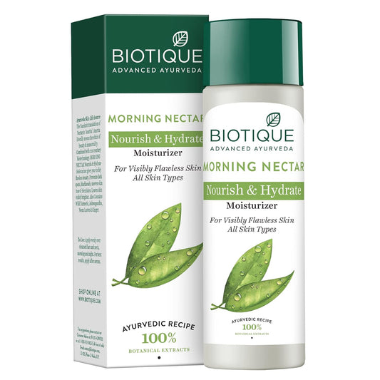 Biotique Bio Morning Nectar Visibly Flawless Skin Moisturizer, 190 ml/ 6.4Oz.