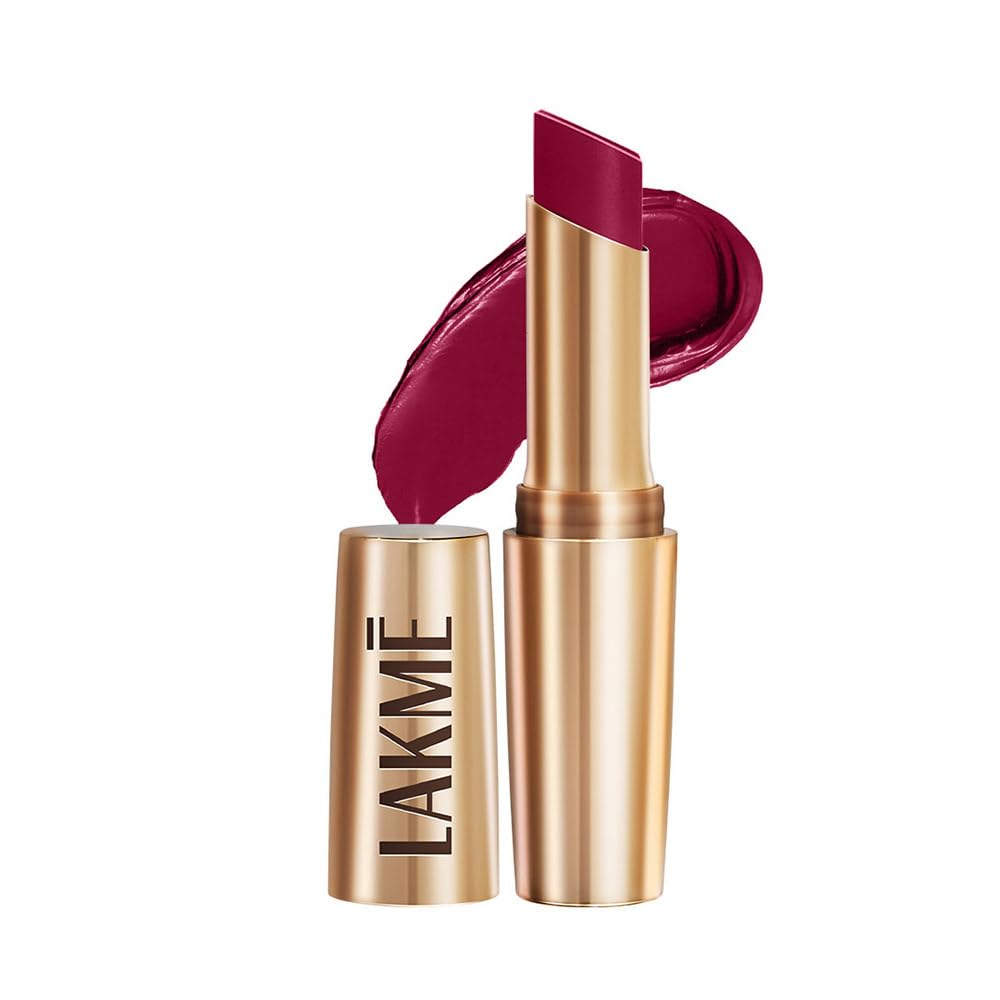 Lakme 9To5 Primer + Matte Lip Color Mp6 Deep Wine, 3.6g