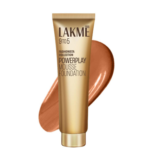 Lakmé 9 To 5 Weightless Mousse Foundation, Beige Caramel, 25G Matte Finish, 6.25 g (Pack of 4)