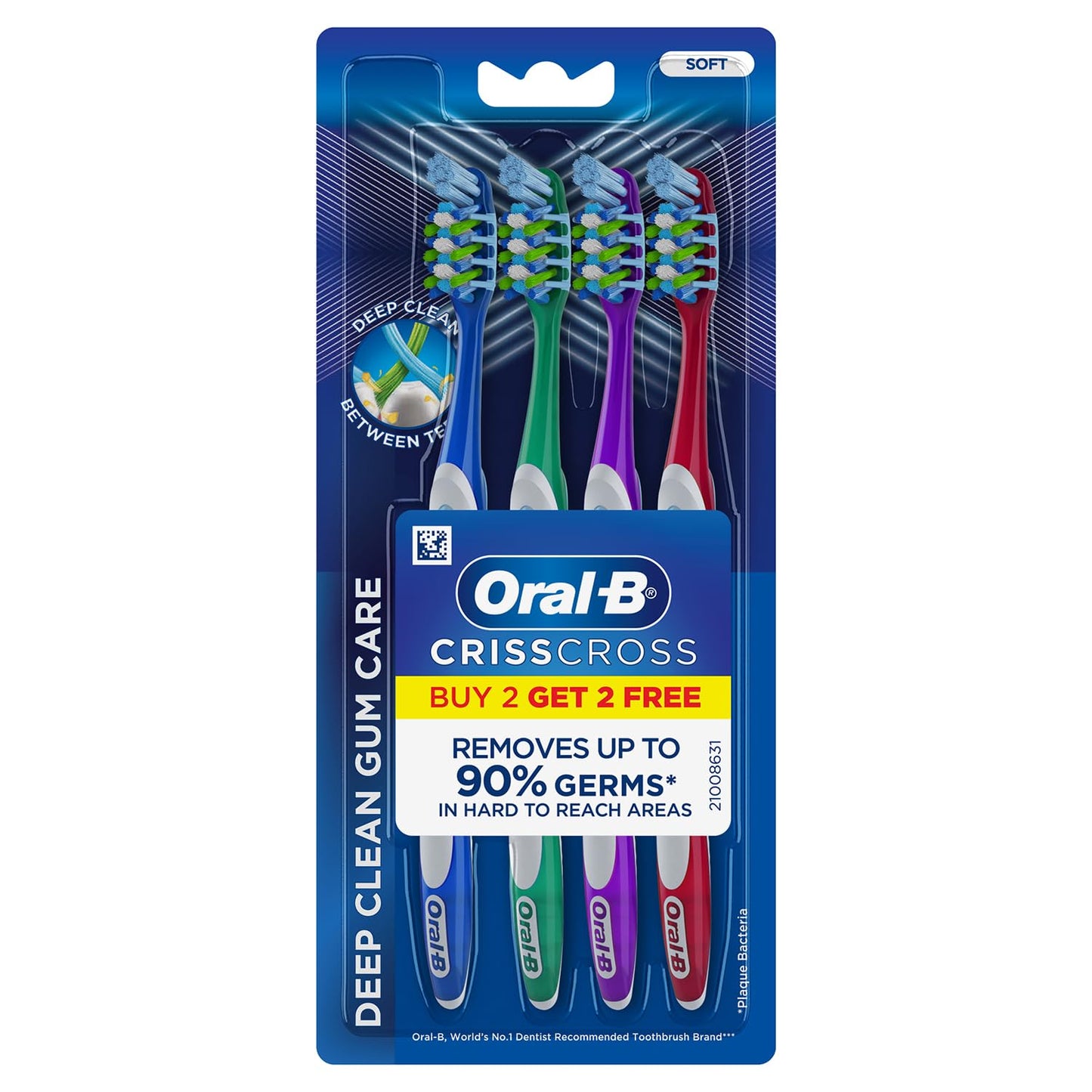 Oral B Pro Health Gum Care Soft Manual Toothbrush for adults ,Multicolor