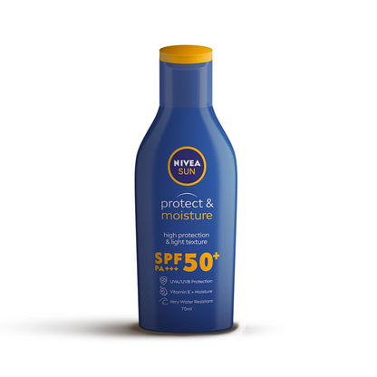 NIVEA Sun Lotion, Spf 50, With Uva & Uvb Protection, Water Resistant Sunscreen For Men & Women, 75 Ml