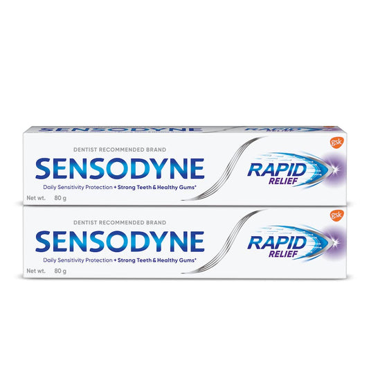 Sensodyne Sensitive Toothpaste Rapid Relief - 80 gm Pack of 2