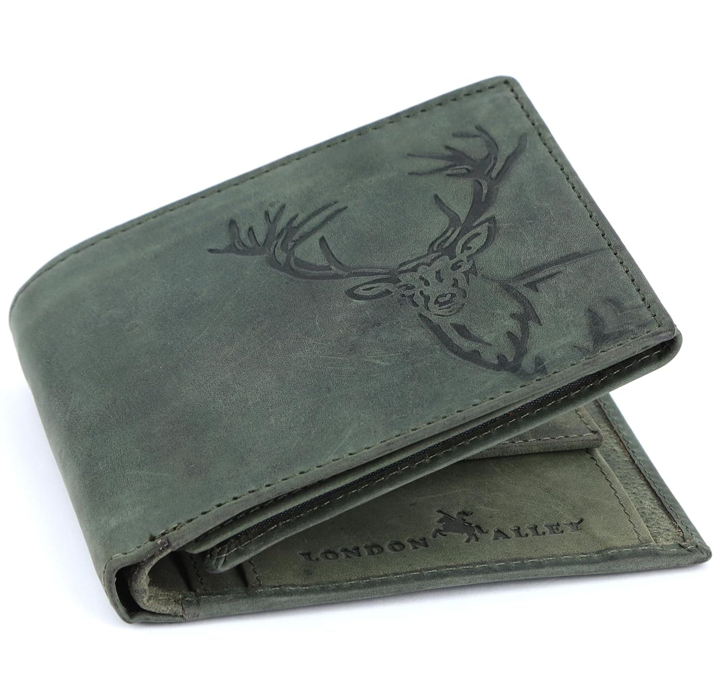 LONDON ALLEY Elk Wallet, Vintage Brown