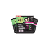 VIP Hair Colour Shampoo, Black, 20ml, (Pack of 5)