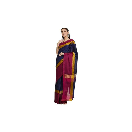 Dhruvi Trendz Soft Cotton & Silk Saree For Women Banarasi Saree