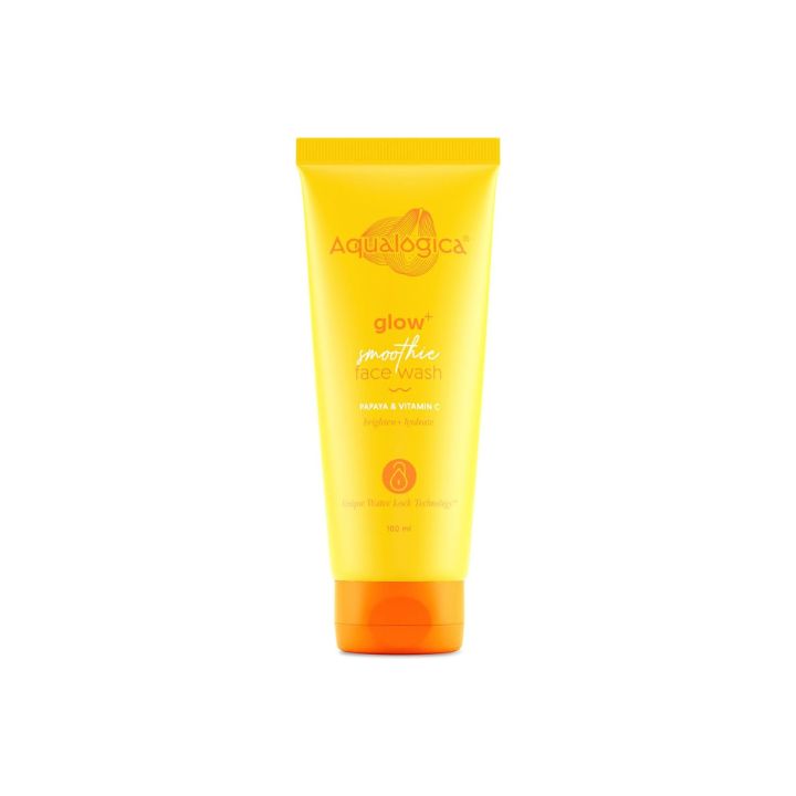 Aqualogica Glow+ Smoothie Face Wash for Deep Cleansing & Skin Brightening With Vitamin C & Papaya, 100g