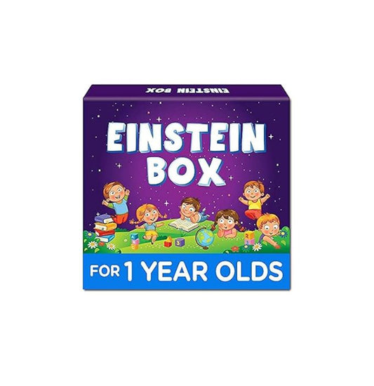 EINSTEIN BOX Einstein Box For 1 Year Old Boys/Girls | Toys | Board Books And Pretend Play | Learning And Educational Toys & Games (1 Box Set) (Medium Multicolor)