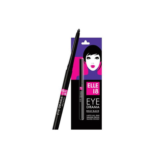 Elle 18 Eye Drama Kajal, Bold Black, 0.35g