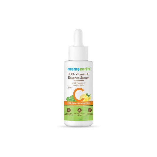 Mamaearth 10% Vitamin C Face Serum, Essence Serum with Vitamin C and Gotu Kola for Skin Illumination - 30ml