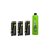 L'Oreal Paris Inoa No Ammonia Free Permanent Colour with Oil Developer (3 Dark Brown,60ml and 1000ml) - Pack of 3 Tubes