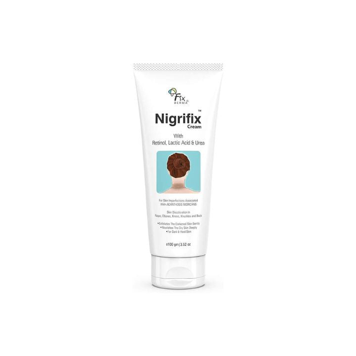 Fixderma Nigrifix Cream for Acanthosis Nigricans | Dermatologist Tested | Exfoliant | Removal of Hyperpigmentation | for Dark Body Parts Like Neck, Ankles - 100gm