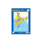 Frank India Map Puzzle – 34.5 x 46 cm, 108 Pieces, Early Learner Large Educational Jigsaw Puzzle Set with States, Union Territories, Capitals | Ages 6 & Above