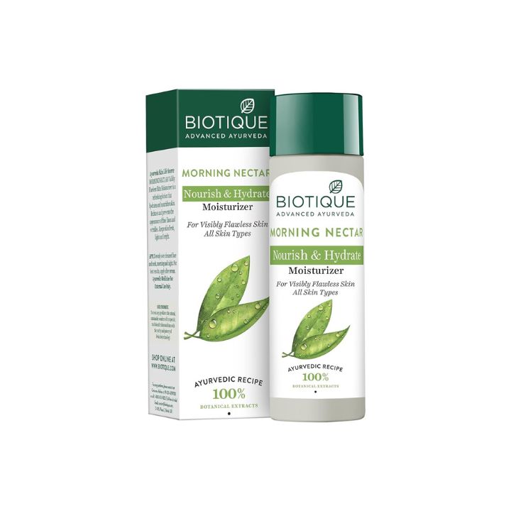 Biotique Morning Nectar Lightening and Nourishing Lotion for All Skin Types, 120ml