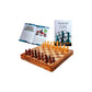 StonKraft Wooden Chess Board Game Set With Magnetic Wood Pieces, 10 X 10 Inch