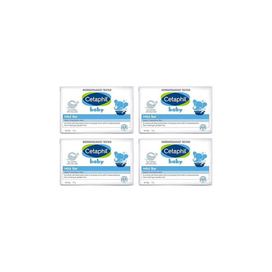 Cetaphil Baby Mild Bar for Face and Body - Pack of 4,75g