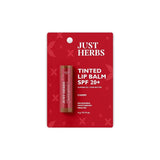 Just Herbs Tinted Lip Balm for Men and Women with SPF 20+ for Dark Lips to Lighten 4g (Cherry)