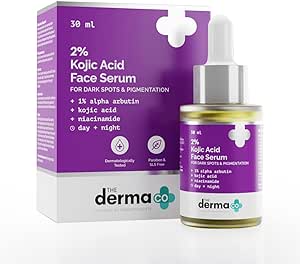 The Derma Co 2% Kojic Acid Face Serum With 1% Alpha Arbutin & Niacinamide For Dark Spots & Pigmentation, 30 ml