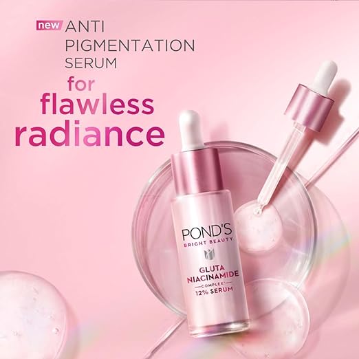 Pond's Bright Beauty Anti-Pigmentation Serum for Flawless Radiance with 12% Gluta-Niacinamide Complex