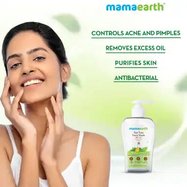 Mamaearth Tea Tree Face Wash With Neem For Acne and Pimples - 250ml