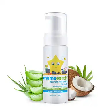 Mamaearth Foaming Face Wash For Kids With Aloe Vera & Coconut - 150 ml