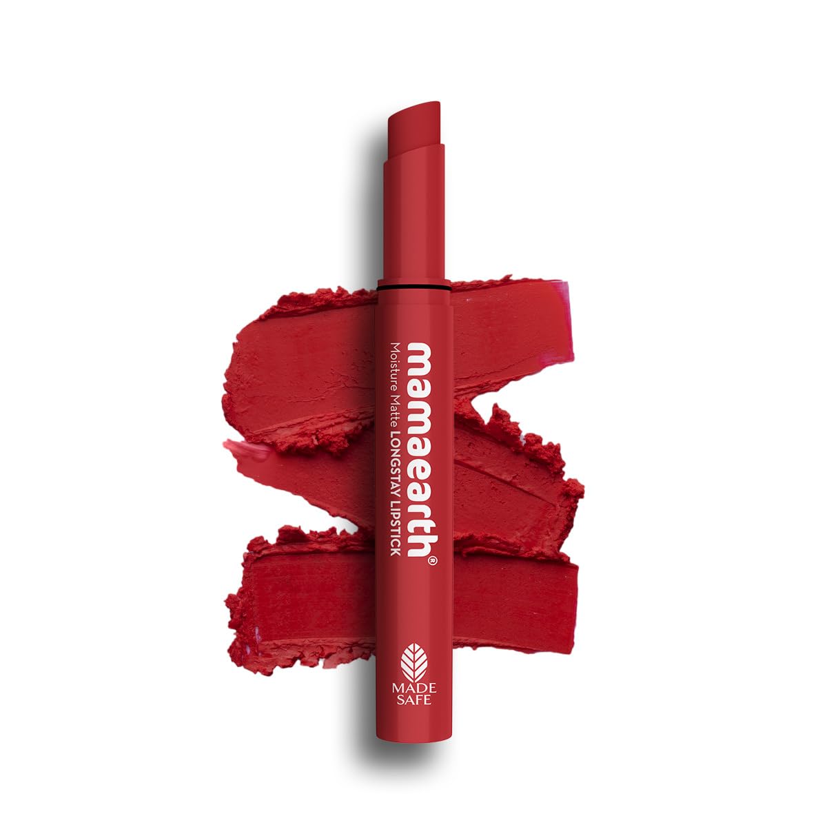 Mamaearth Moisture Matte Longstay Lipstick with Avocado Oil & Vitamin E for 12 Hour Long Stay - 07 Raspberry Scarlet - 2 g